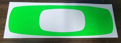 Oakleys "O" Decal Sticker NEON GREEN - Picture 2 of 2