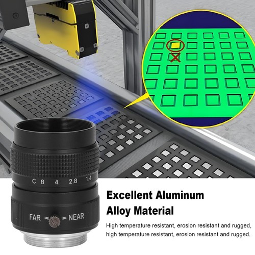 Manual Aperture Lens Industrial Aperture Lens Aluminum Alloy For Lamp Detection - Photo 5 sur 12