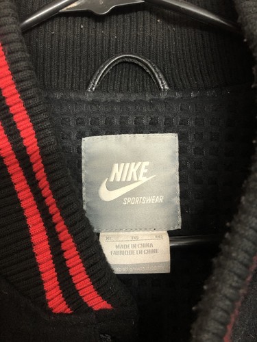 Nike Sportswear LeBron James Destroyer Wool Bomber Jacket Men's XL 443931-010 - Picture 8 of 14