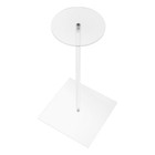 Acrylic Clear Hat Stand Display Rack Round Pedestal Hat Holder 30 cm