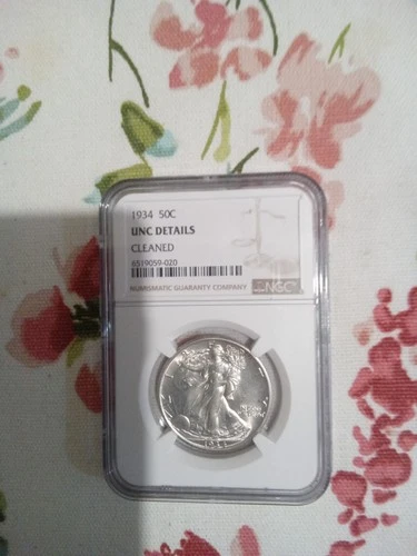 1934 P Walking Liberty Half Dollar Ngc Unc Details Buy Now $63.00 Free Shipping