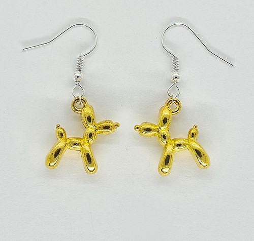 USA Verkäufer Ballon Tier Hund 3D Zinklegierung Ohrringe Halskette Set Schmuck Neu - Bild 16 von 16