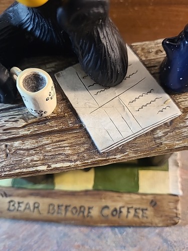 Bear Before Coffee von Jeff Fleming Bärenfuß Bär Figur Big Sky Carvers #0104 - Bild 7 von 11