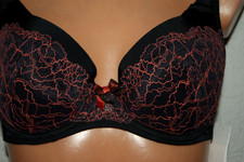 BARBARA Paris Bügel - BH * Bra Spitze TRESOR apricot elegant  Gr. 70 D