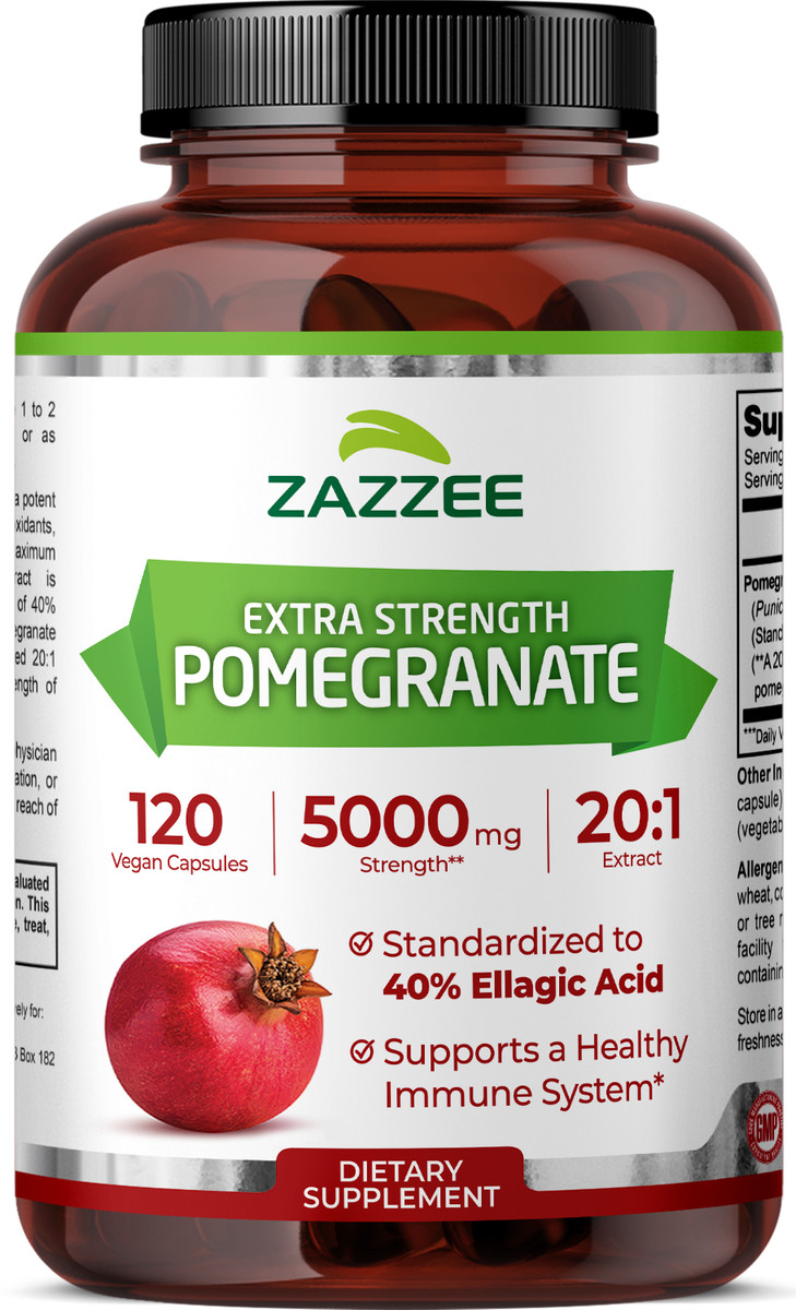 Extra Strength Pomegranate 20:1 Extract 40% Ellagic Acid, 500 mg