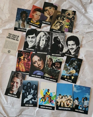 1979 Warner Bros. Records Music Promo Cards 19 in Original Size - Excellent Cond - Picture 1 of 8
