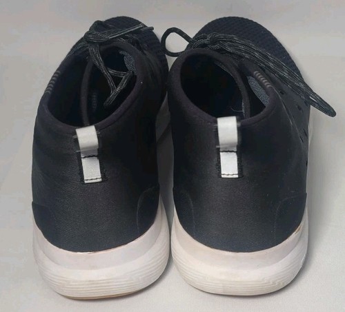 Under Armour Charged Mid Black Sneakers Shoes Men's Size 9 ~ Pre-owned - Picture 3 of 11