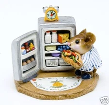 Wee Forest Folk M-201 Midnight Snack - Striped PJs Special (RETIRED)