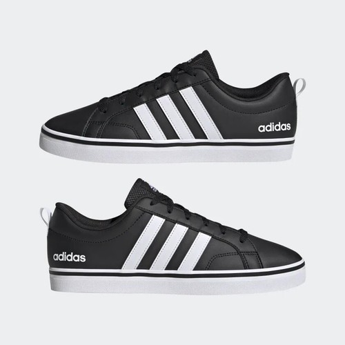 adidas VS Pace 2.0 3-STRIPES BRANDING SYNTHETIC NUBUCK SHOES Black/ White - Picture 6 of 10