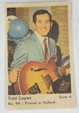 1964 DUTCH GUM Card Serie A (Printed in Holland)  #99 Trini Lopez
