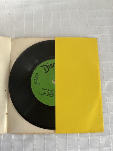 Walt Disney's Jungle Book 33 RPM 7" Disneyland Record and Story 1970 Vinyl - Picture 2 of 7