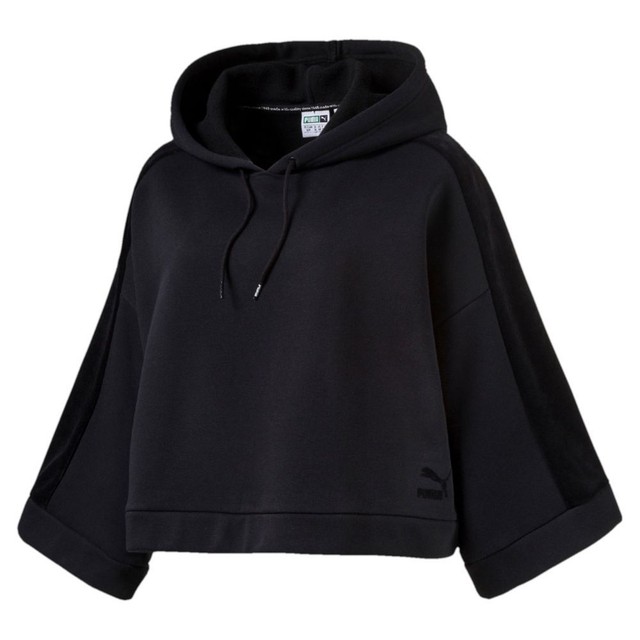 puma women's cropped hoodie