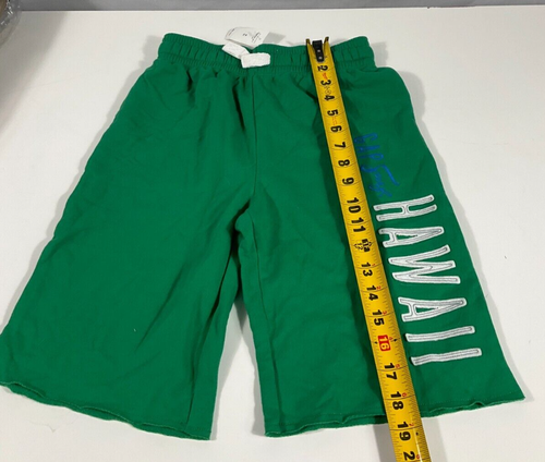 GAP Kids Hawaii Green 100% Recycled Athletic Sweat Shorts Size M (8) - Picture 4 of 6