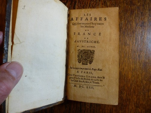 AFFAIRS BETWEEN FRANCE & AUSTRIA HISTORY 1662 EUROPEAN HISTORY MONARCHY - Picture 15 of 17