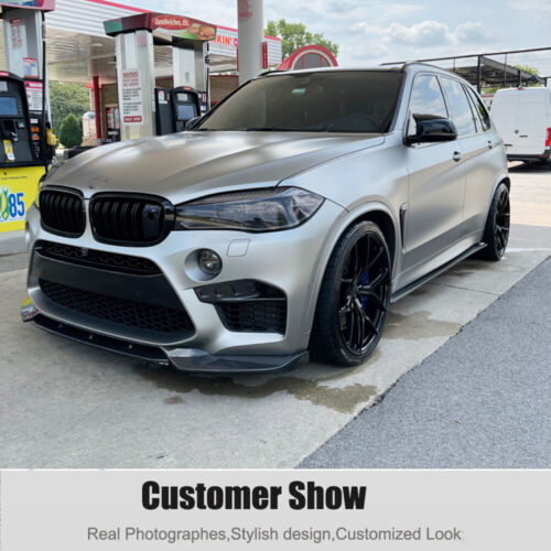 For BMW F85 X5M F86 X6M 2014-2018 Real Carbon Front Bumper Lip Spoiler Splitters - Picture 10 of 14