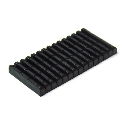 50pcs Universal Ukulele Bridge Pins Upper Nut Saddle Plastic Black - Picture 2 of 5