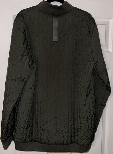 NWT RAINS Liner High Neck Jacket Insulating Water Repellent In Green Size XL - Picture 3 of 10