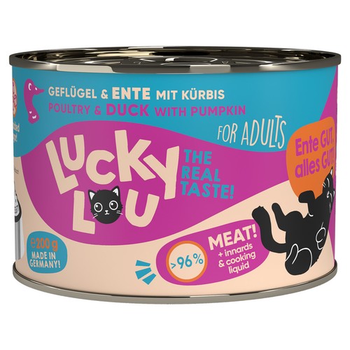 Lucky Lou Lifestage Adult Geflügel & Ente 200 g, Katzenfutter, NEU - Bild 1 von 4