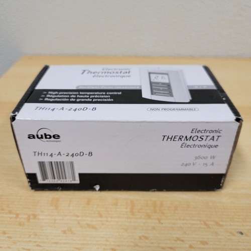 AUBE HONEYWELL TH114-A-240D-B NON PROGRAMMABLE DIGITAL ELECTRIC HEAT THERMOSTAT - Picture 5 of 6