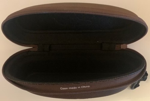 Officially-Licensed Brown MAUI JIM Case for Sunglasses w/ Zipper Closure & Clasp - Picture 6 of 7