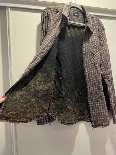 Hudson Cobain Zip Up Shirt Medium Mens BloomingDales Nordstrom NWOT Distressed - Picture 17 of 21