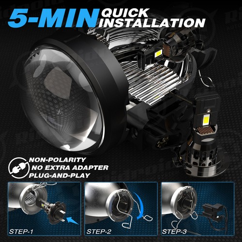 Kit combinado de 6 bombillas antiniebla altas bajas para faros LED para KIA FORTE 2019-2021 - Imagen 13 de 20
