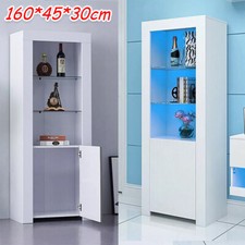 High Gloss Room Furniture Set LED TV Stand & Unit Cabinet Display Sideboard