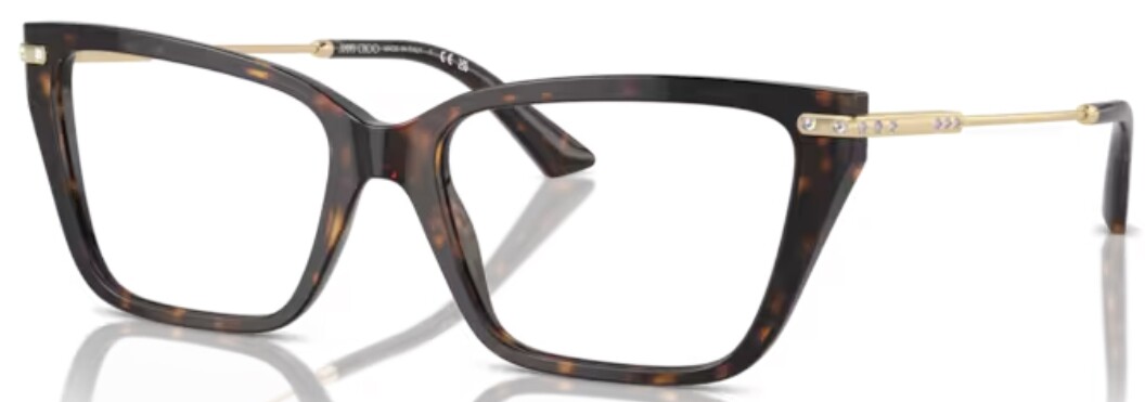 Jimmy Choo JC3002B 5002 Очки женские Havana в полной оправе Кошачий глаз 53 мм