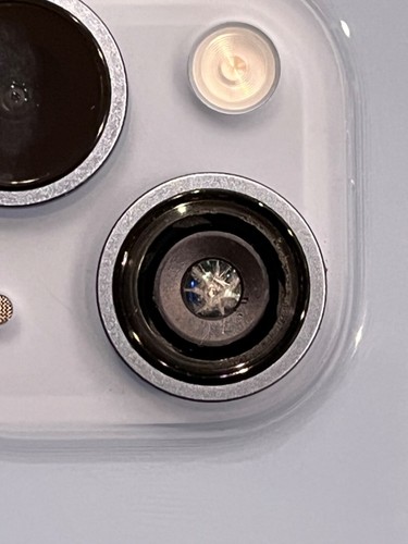 Apple iPhone 14, bleu, 128 Go, débloqué, occasion, objectif cassé 1x, sinon bon - Photo 4 sur 6