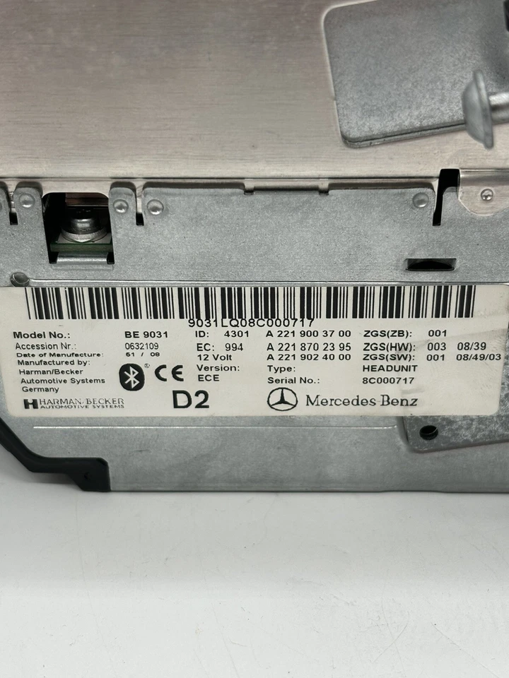 Mercedes Original W216 Navigation Mopf Headunit CD Wechsel S Klasse A2219003700 - Bild 3 von 4