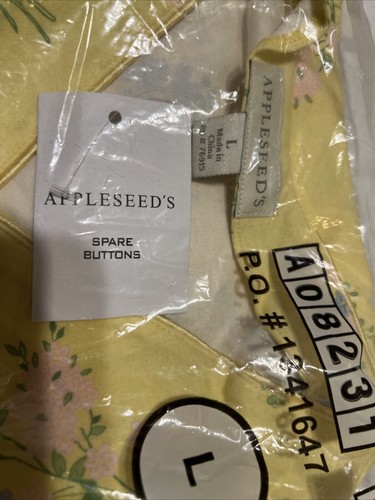 Neu im Paket Vintage Appleseed’s Pyjama Set groß gelb geblümt - Bild 5 von 5