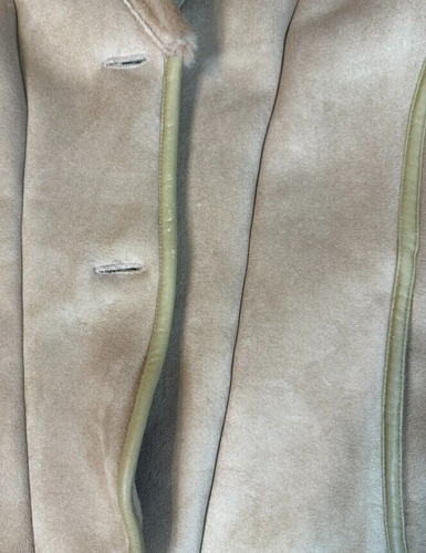 Harold Powell's Ladies Faux Shearling Suede Coat XL Button Front - SUPER SOFT - Picture 10 of 12