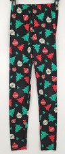 No Boundaries Kids Girls S 3-5 Multicolor Christmas Low Rise Leggings