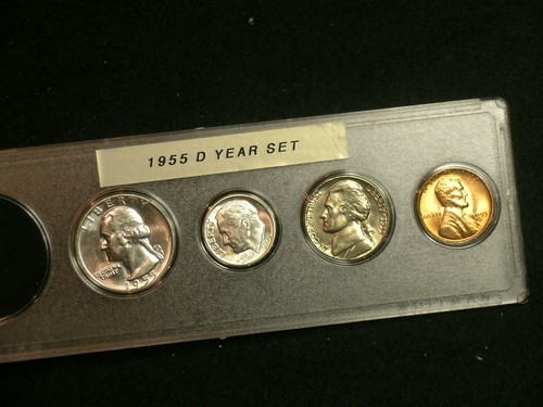 1955 D Very Choice BU Denver Mint Year Set - 4 COIN Set - 55D13