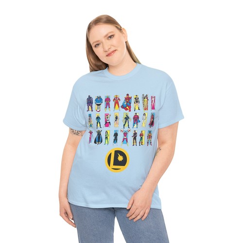 Legion of Super-heroes T-Shirt - Perez DC Art - Lightning Lad, Ultra Boy, Mon-El - Picture 92 of 121