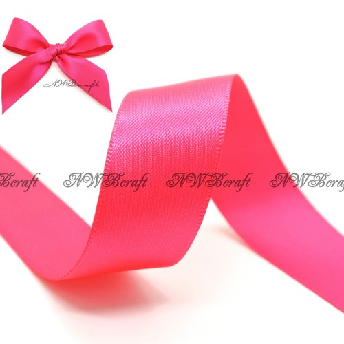 Double Faced Satin Ribbon 3mm 6mm 10mm 16mm 22mm 28mm 50mm Crafts Gift Wrapping - Picture 7 of 29