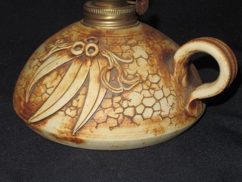 Wartook Pottery Oil Kero Lamp Australian Gum Nuts Unmarked Unused Vintage 30CmT - Picture 15 of 24
