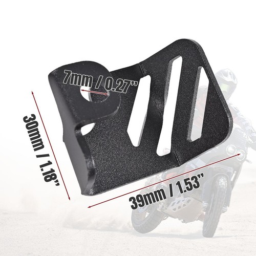 For Ducati DesertX 2022-23 A3 STEEL Rear ABS Sensor Guard Protector Cover Black - Picture 3 of 11