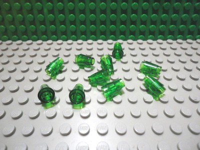 Lego 10 Trans Black 1x1 brick block NEW