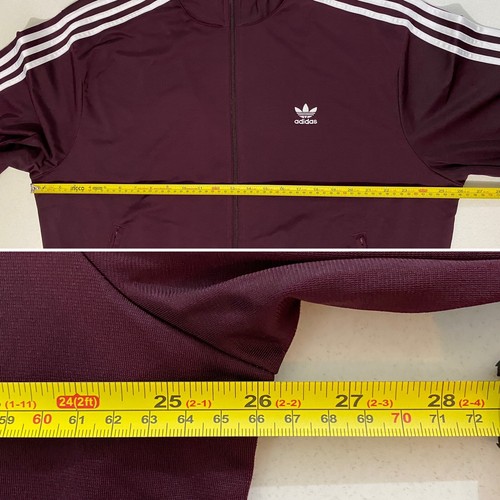 Adidas Originals Adicolor Classics Firebird Trainingsanzug Maroon Weiß Größe L - Bild 8 von 11