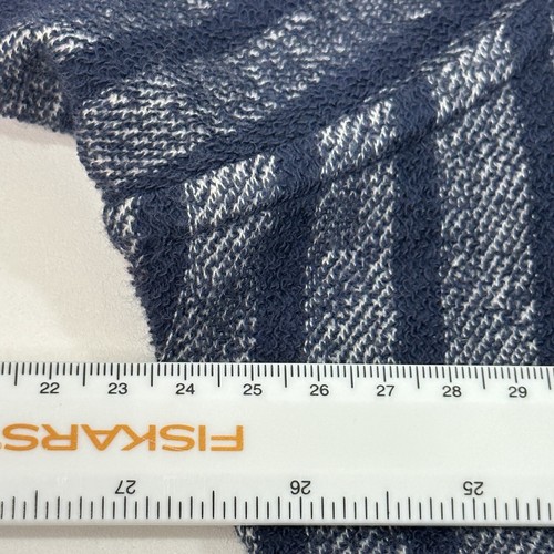 J Crew Mercantile Hoodie Pullover Full Zip Blue Striped F7683 Mens Small S - Picture 9 of 11