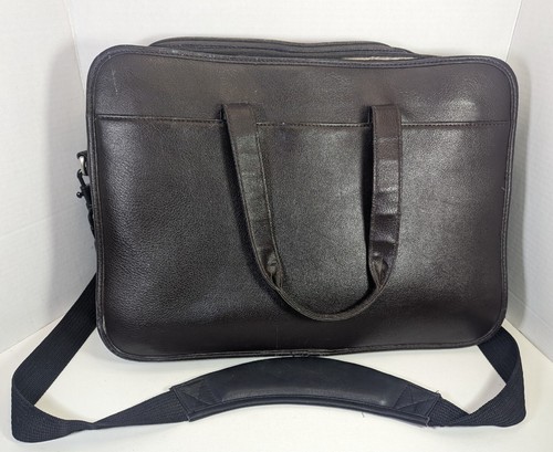 FRIENDS OF NRA Messenger Bag Laptoptasche braun Kunstleder 17" x 12" - Bild 3 von 15