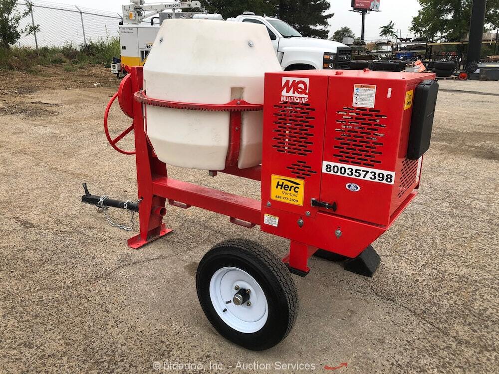 2022 Multiquip MC94PH8 Towable 9Cu Ft Concrete Mortar Mixer Honda