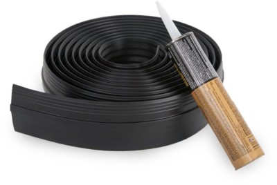 20 ft. Door Threshold Trim Mounts Garage Floor Seal Length Midnight Black 