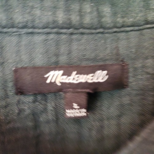 Top Madewell Lightspun Gasa Cuello en V Largo Slv Verde Mujeres L Clásico Informal Urbano - Imagen 5 de 17