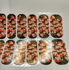 Jamberry Nail Wrap Queen Hearts "Painting the Roses Red" Wonderland Full Sheet