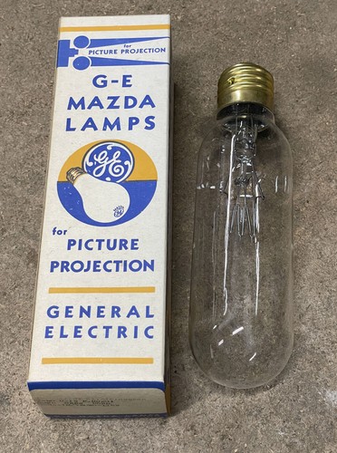 NEW Vintage GE Mazda Picture Projection Bulb T20 1000w 115v USA Air Beacon Mogul - Picture 1 of 4