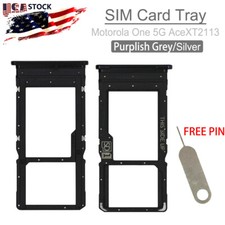 Micro SD SIM Card Tray Holder Slot For Motorola Moto One 5G Ace XT2113 US