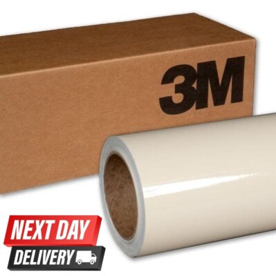 3M 2080 G79 GLANZ HELL ELFENBEIN VINYL FOLIE TOP QUALITÄT / LIEFERUNG AM NÄCHSTEN TAG