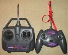 Two HobbyZone RC Transmitters - Channel 2 & 4 FM Airplane Radios - Working